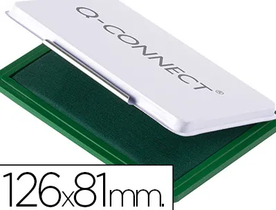 Recharge tampon q-connect économique nº1 126x81mm coloris vert
