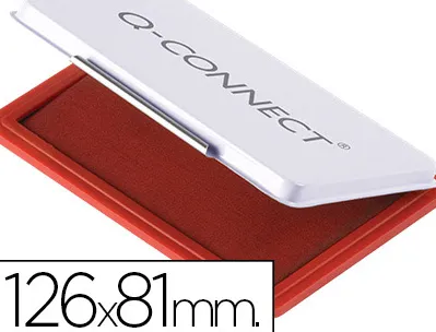 Recharge tampon q-connect économique nº1 126x81mm coloris rouge