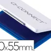 Recharge tampon q-connect économique nº3 90x55mm coloris bleu