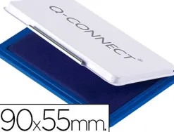 Recharge tampon q-connect économique nº3 90x55mm coloris bleu