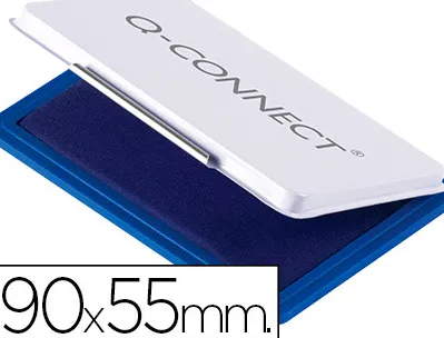 Recharge tampon q-connect économique nº3 90x55mm coloris bleu