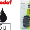 Recharge tampon trodat 4630 noir blister 3 unités
