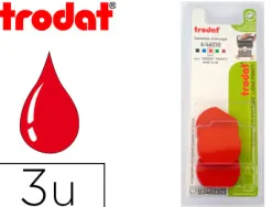 Recharge tampon trodat 46030/46130 rouge blister 3 unités