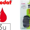 Recharge tampon trodat 4630 rouge blister 3 unités
