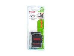 Recharge tampon trodat formulestandard 4750/4750l1/4750l2/4750l8/4941 bleu/rouge blister de 3 unites