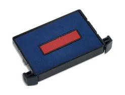 Recharge tampon trodat formulestandard 4750/4750l1/4750l2/4750l8/4941 bleu/rouge blister de 3 unites
