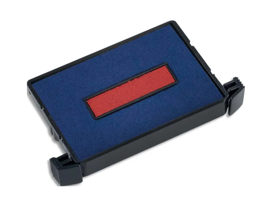 Recharge tampon trodat formulestandard 4750/4750l1/4750l2/4750l8/4941 bleu/rouge blister de 3 unites