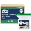Recharge tork lingette humide w15 surface texture resistante blanc paquet 58 lingettes