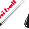 Recharge uniball power tank pointe acier inoxydable écriture tous angles surfaces humides conditions extrêmes noir