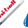 Recharge uniball power tank pointe acier inoxydable écriture tous angles surfaces humides conditions extrêmes bleu