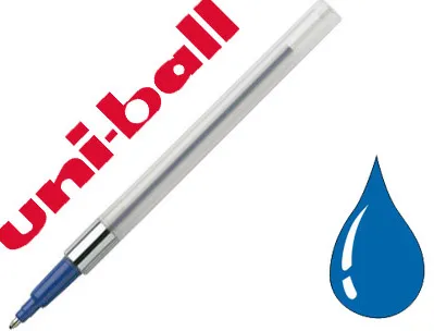 Recharge uniball power tank pointe acier inoxydable écriture tous angles surfaces humides conditions extrêmes bleu