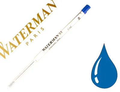 Recharge waterman stylo-bille maxima largeur fine coloris bleu