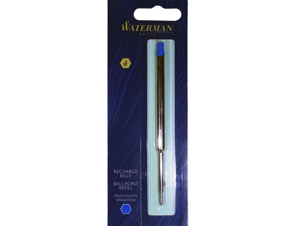 Recharge waterman stylo-bille maxima largeur moyenne coloris bleu