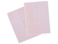 Rectangles apli double-face adhesif extra fort power dots transparent premium 30x34mm. blister de 12