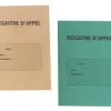 Registre appel journalier éditions fuzeau couverture 250g/m2 a4 210x297mm découpé