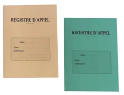 Registre appel journalier éditions fuzeau couverture 250g/m2 a4 210x297mm découpé