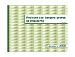 Registre dangers graves et imminents piqué exacompta 240x320mm 20 pages