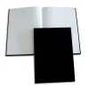 Registre elve folioté couverture toile rigide quadrillage 5x5mm 300p 230x360mm coloris noir