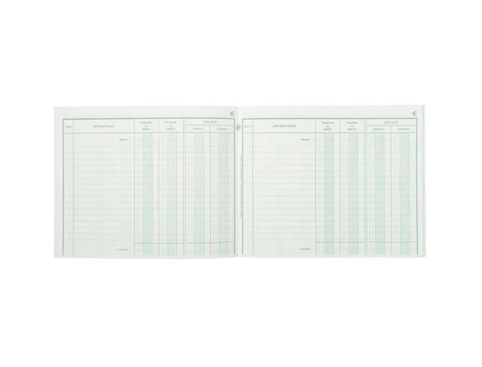 Registre exacompta position de compte 160x195mm 40 pages