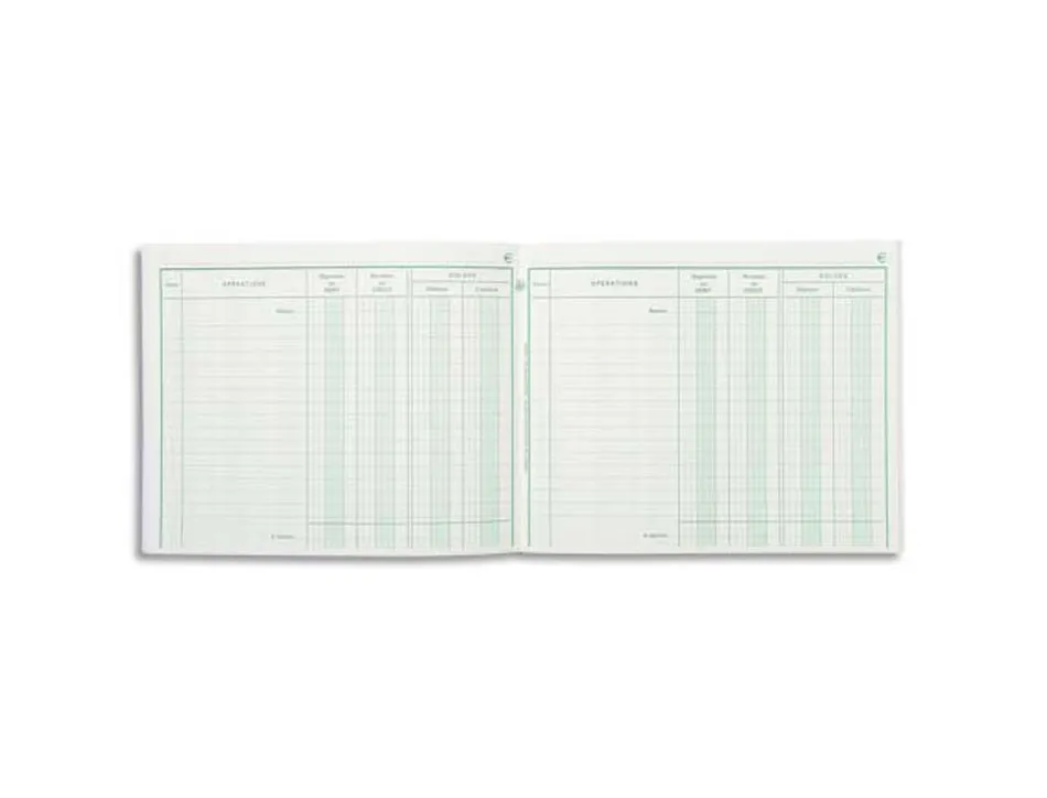 Registre exacompta position de compte 160x195mm 40 pages