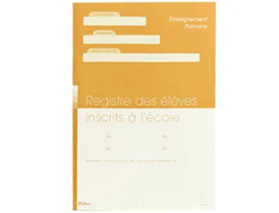 Registre élèves inscrits éditions fuzeau 325 élèves a4 210x297mm