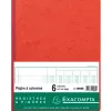 Registre piqûre exacompta colonnes 250x320mm 31 lignes 6 colonnes/page 80 pages