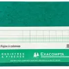 Registre piqûre exacompta colonnes 320x250mm 24 lignes 20 colonnes/2 pages 80 pages