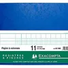 Registre piqûre exacompta colonnes 320x250mm 24 lignes 11 colonnes/page 80 pages