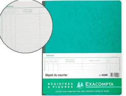 Registre piqué exacompta courrier départ 320x270mm 80 pages