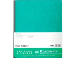Registre piqué exacompta courrier départ 320x270mm 80 pages