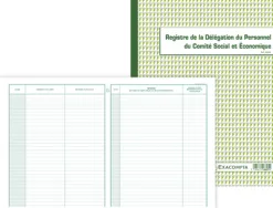 Registre piqué exacompta délégation du personnel du cse 320x240mm 30 pages 100g/m2