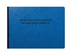 Registre piqué exacompta professions libérales recettes/dépenses 270x380mm 80 pages