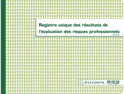 Registre piqué exacompta résultats évaluations risques professionnels 320x240mm 60 pages
