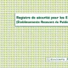Registre sécurité pour établissements recevant du public exacompta piqué 240x320mm 32 pages