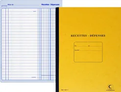 Registre standard elve piqué a4 210x297mm recettes dépenses 80 pages