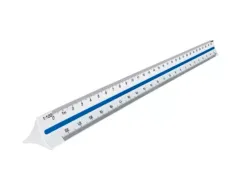 Regle a echelles maped abs 1couleur sur chaque face etui de protection 1/100 - 1/200 - 1/250 - 1/300 - 1/400 - 1/500