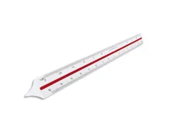 Regle a echelles maped abs 1couleur sur chaque face etui de protection 1/20 - 1/25 - 1/33,33 - 1/50 - 1/75 - 1/100