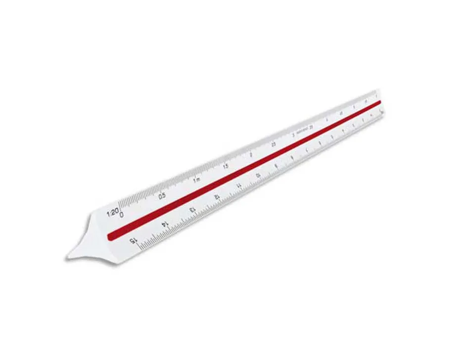 Regle a echelles maped abs 1couleur sur chaque face etui de protection 1/20 - 1/25 - 1/33,33 - 1/50 - 1/75 - 1/100