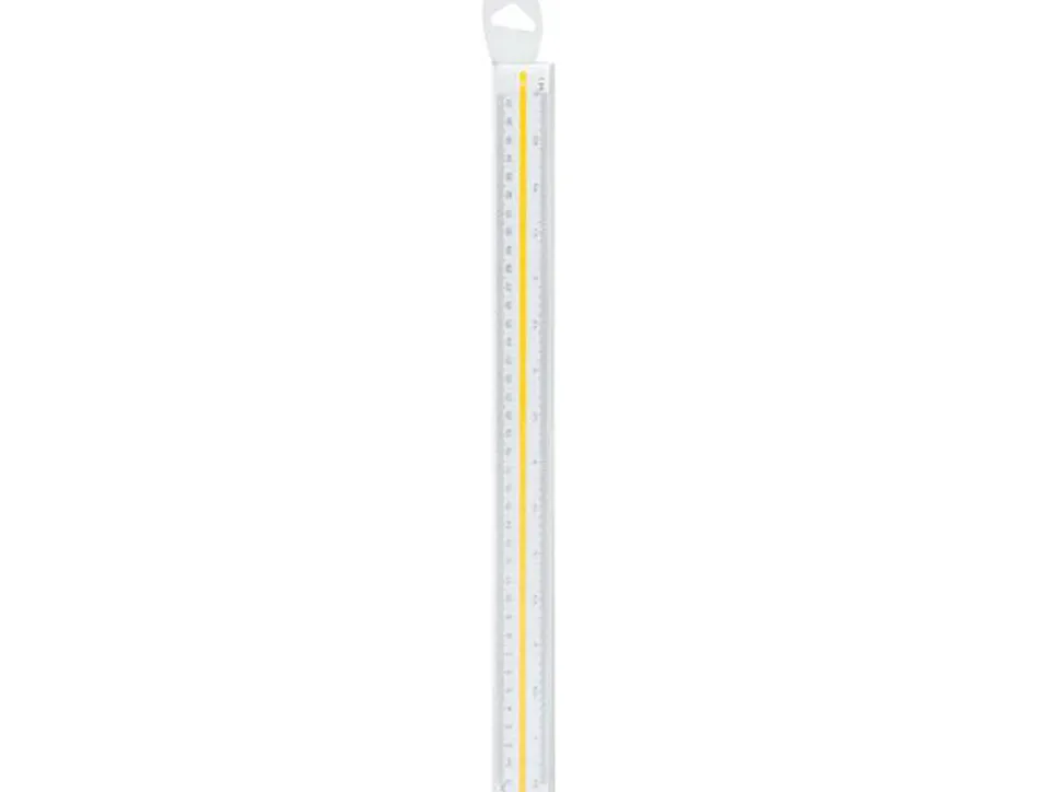 Regle a echelles maped abs 1couleur sur chaque face etui de protection 1/20 - 1/25 - 1/50 - 1/75 - 1/100 - 1/125