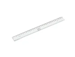 Regle faibo plastique incolore 30 cm