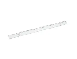 Regle faibo plastique incolore 50 cm