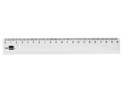 Regle liderpapel plastique incassable transparent 20 cm
