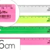 Regle liderpapel plastique 16 cm coloris assortis pot 100 unites