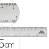 Regle liderpapel plastique cristal 15 cm