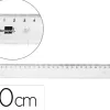 Regle liderpapel plastique incassable transparent 30 cm