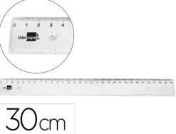 Regle liderpapel plastique incassable transparent 30 cm