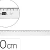 Regle liderpapel plastique incassable transparent 40 cm