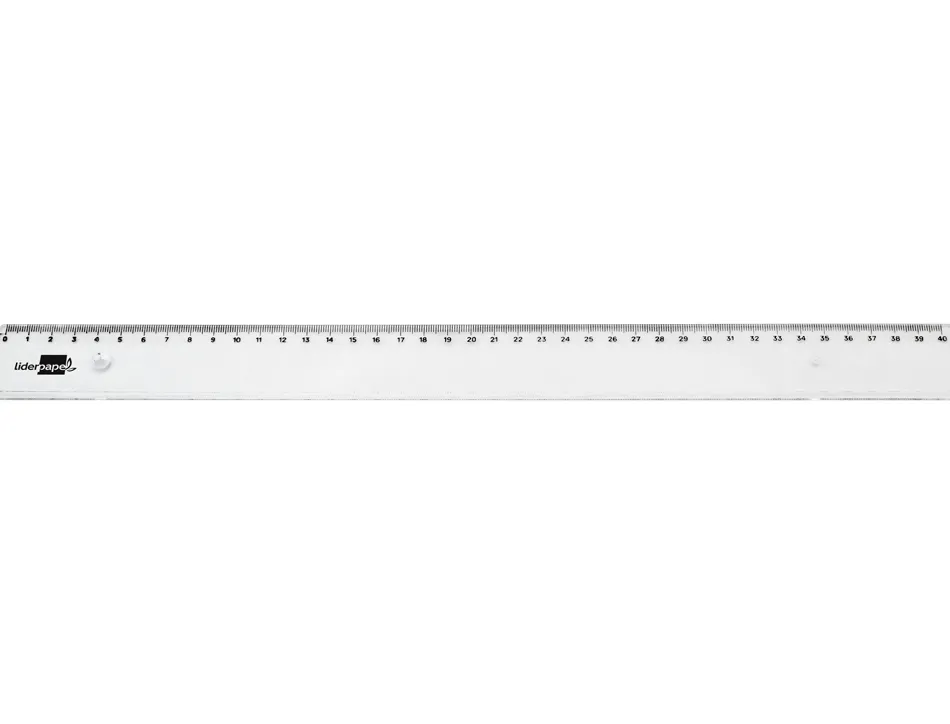 Regle liderpapel plastique incassable transparent 40 cm
