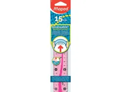 Regle maped flex 15cm plate incassable coloris assortis aleatoire
