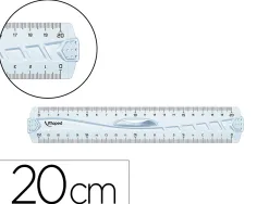 Regle plate maped geometric double decimetre en plastique recycle sachet individuel 20cm